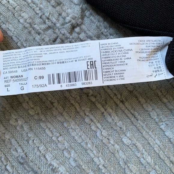 MNG BASICS fitted ribbed 3/4raglan sleeve bodycon - Picture 13 of 15